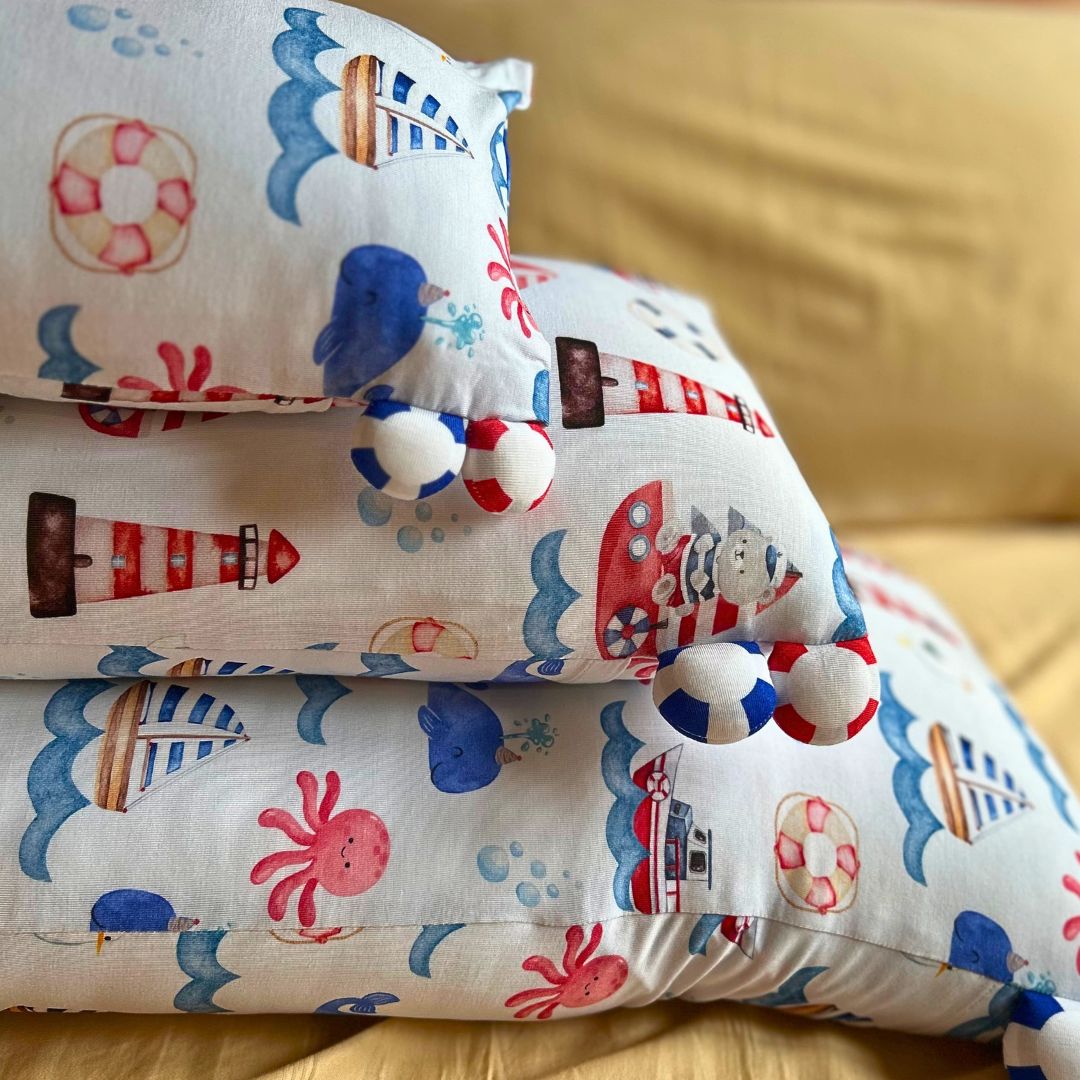 Sailor Bear Bamboo Pillow