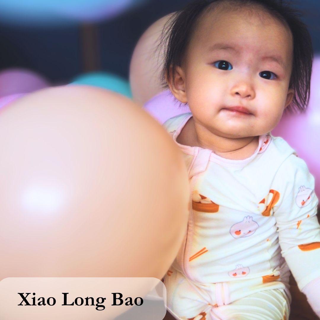 Xiao Long Bao(小笼包) Long Sleeve Romper (0-18 months)