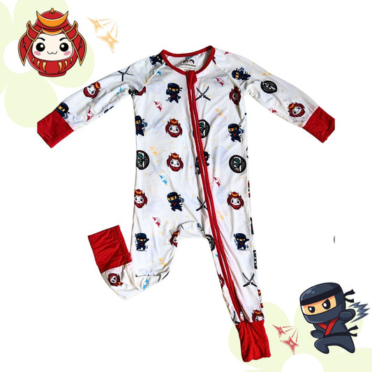 Ninja & Samurai Long Sleeve Romper (0-18 months)