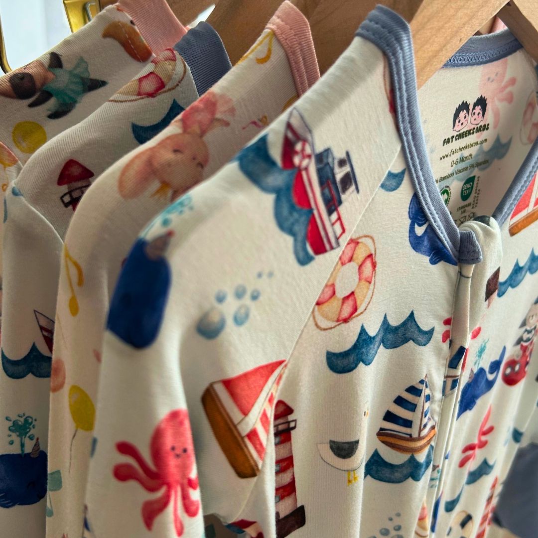 Sailor Bear Long Sleeve Romper (0-18 months)